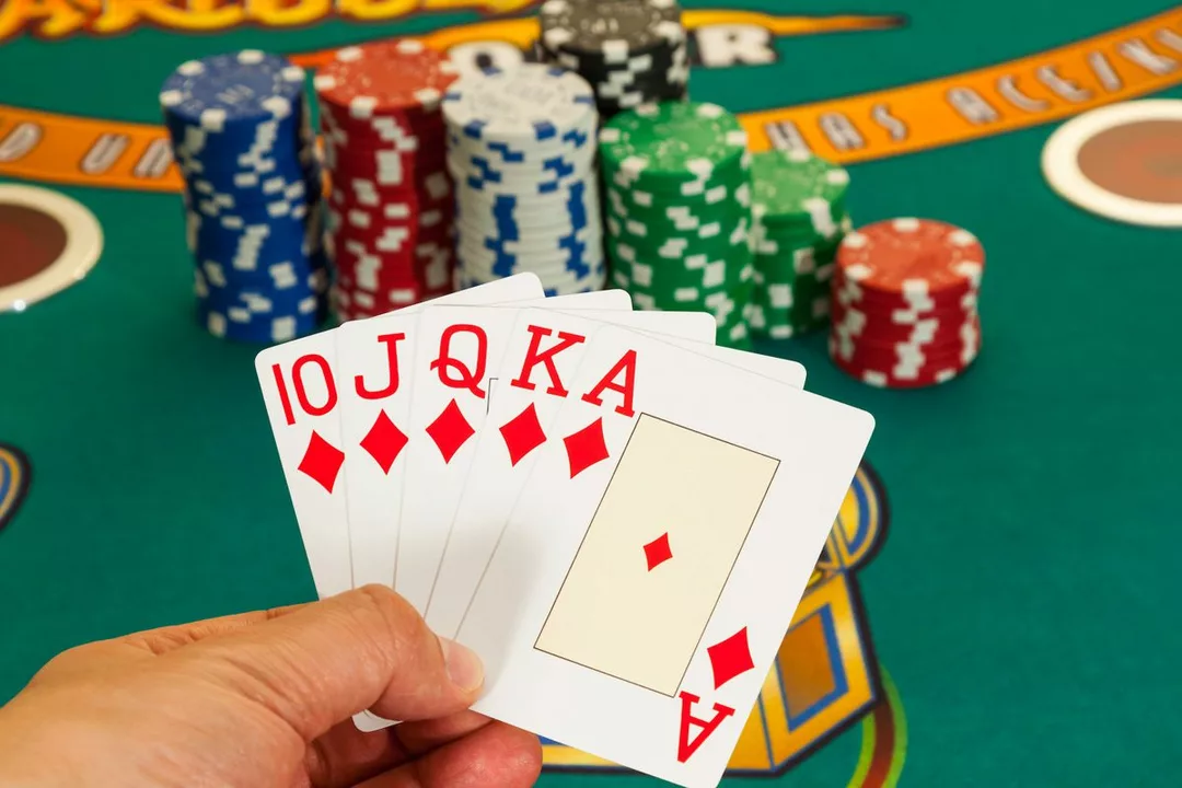 In poker, what is a royal flush?